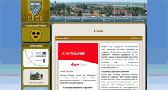 Desktop Screenshot of cece.hu